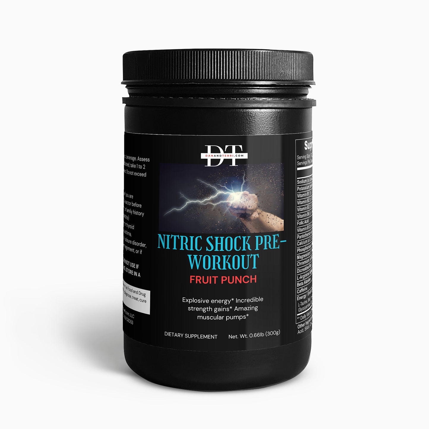 Nitric Shock Pre-Workout Powder (Fruit Punch)